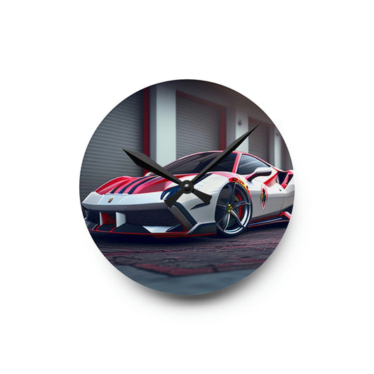 Acrylic Wall Clock Ferrari Hyper 3