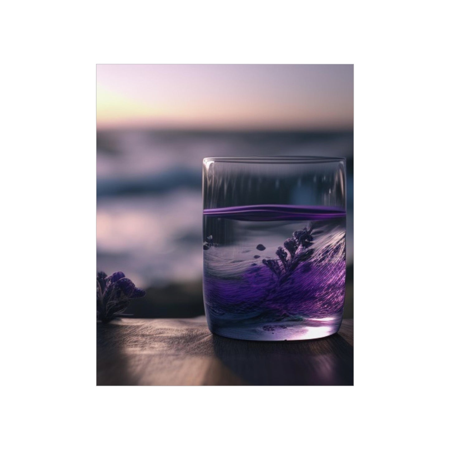 Premium Matte Vertical Posters Lavender in a vase 4