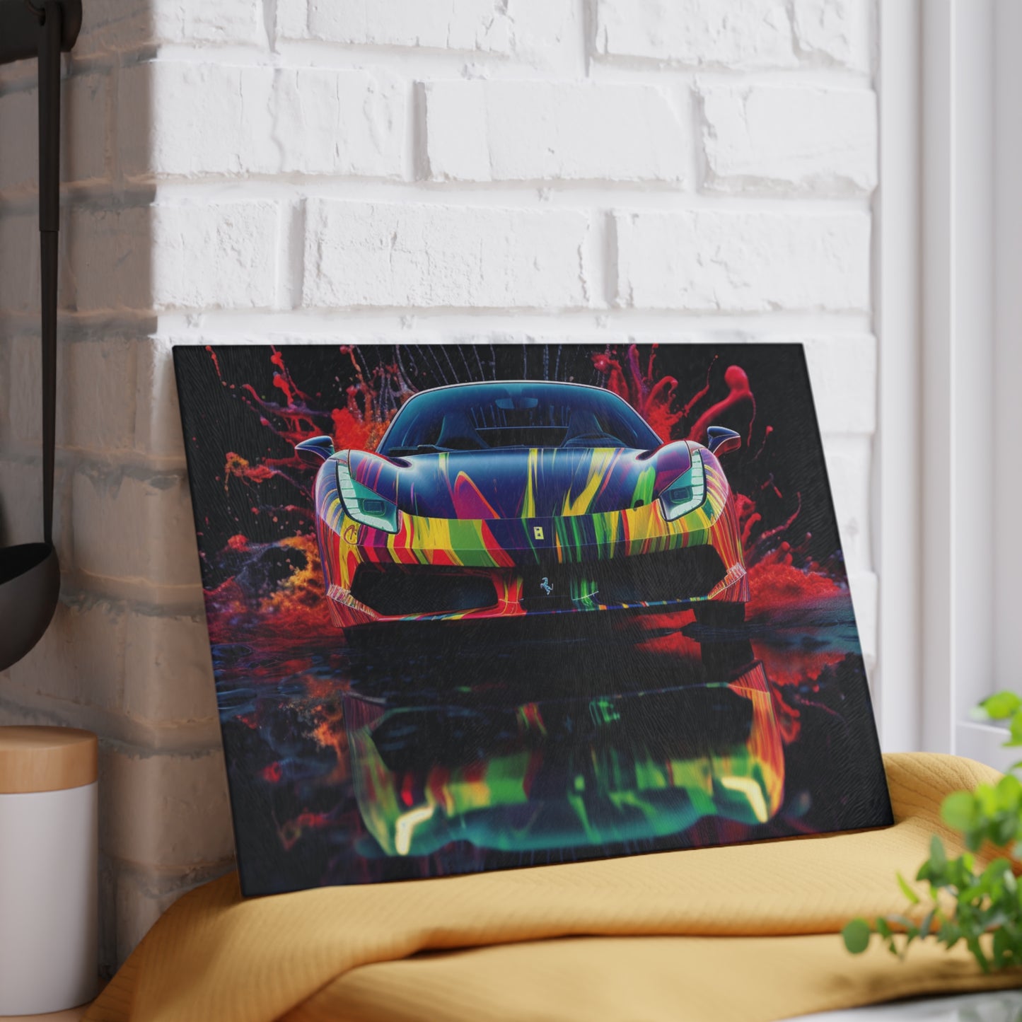 Glass Cutting Board Ferrari Fusion Water 1