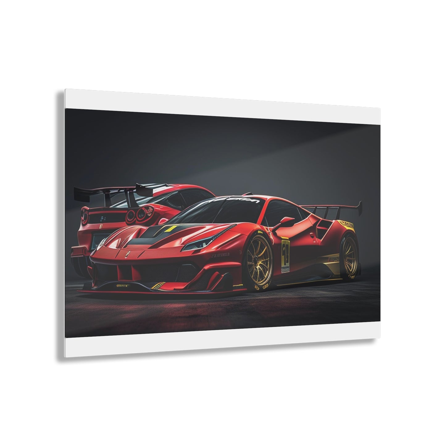 Acrylic Prints Ferrari Red 3