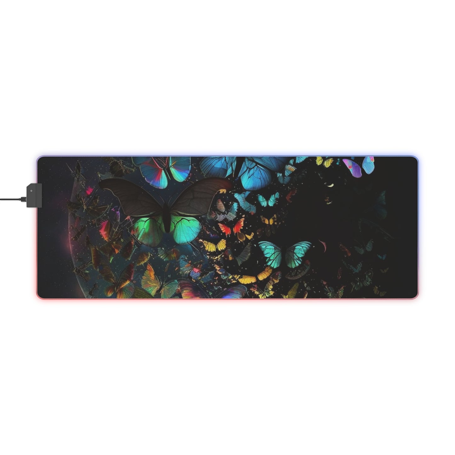 LED Gaming Mouse Pad Moon Butterfly 4