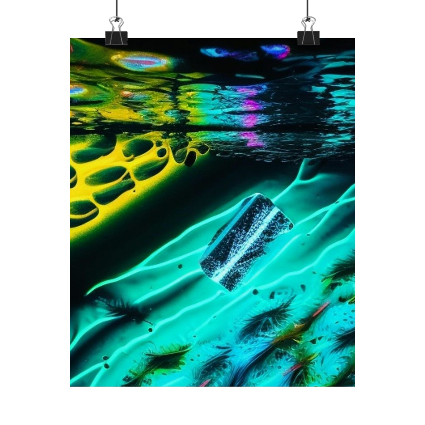 Premium Matte Vertical Posters Florescent Glow 2