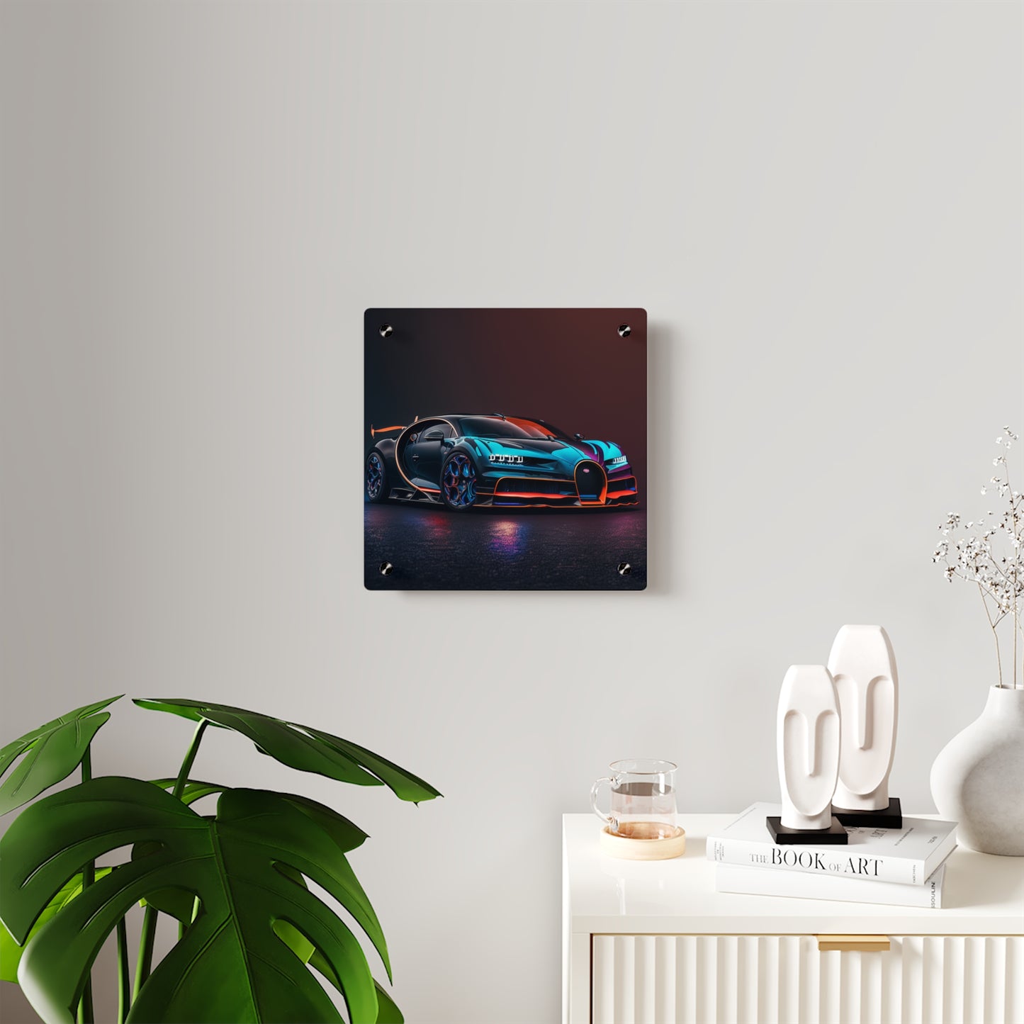 Acrylic Wall Art Panels Bugatti Chiron Super 1