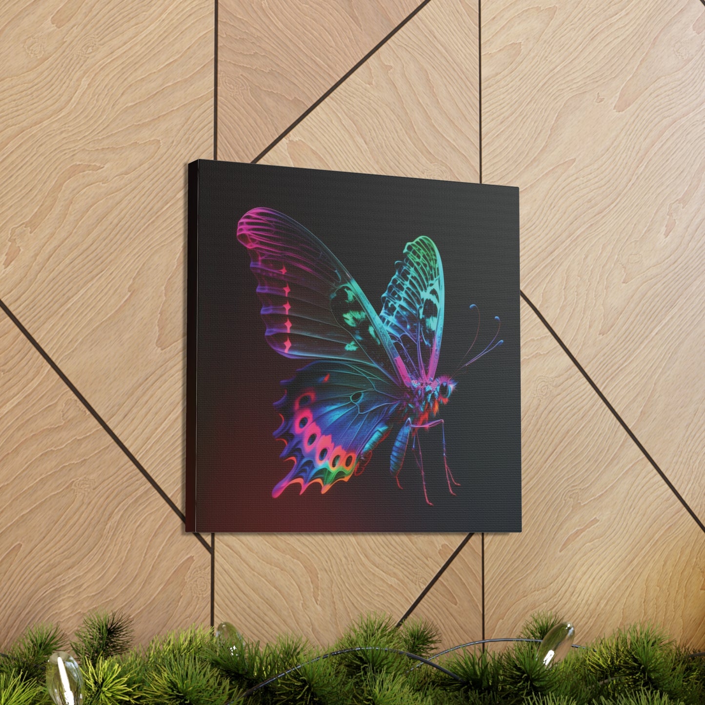 Canvas Gallery Wraps Raw Hyper Color Butterfly 1