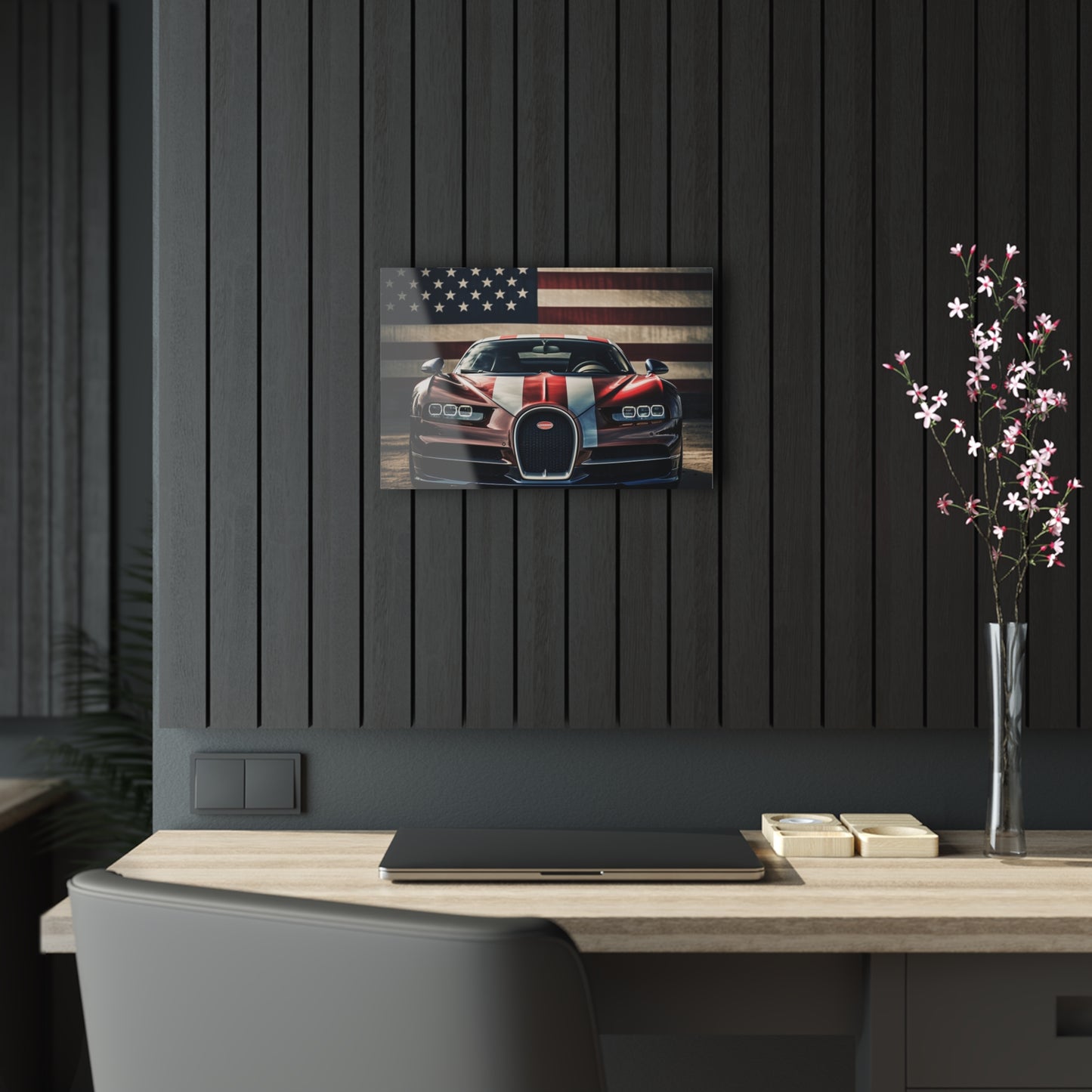 Acrylic Prints Bugatti Flag 1