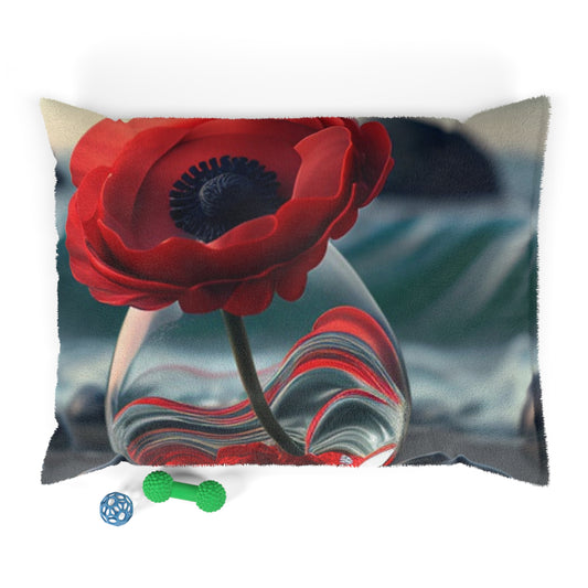 Pet Bed Red Anemone in a Vase 1
