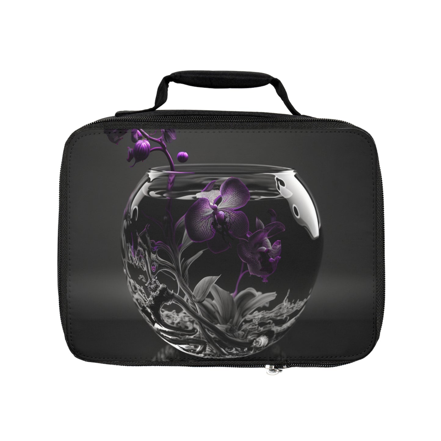Lunch Bag Purple Orchid Glass vase 3