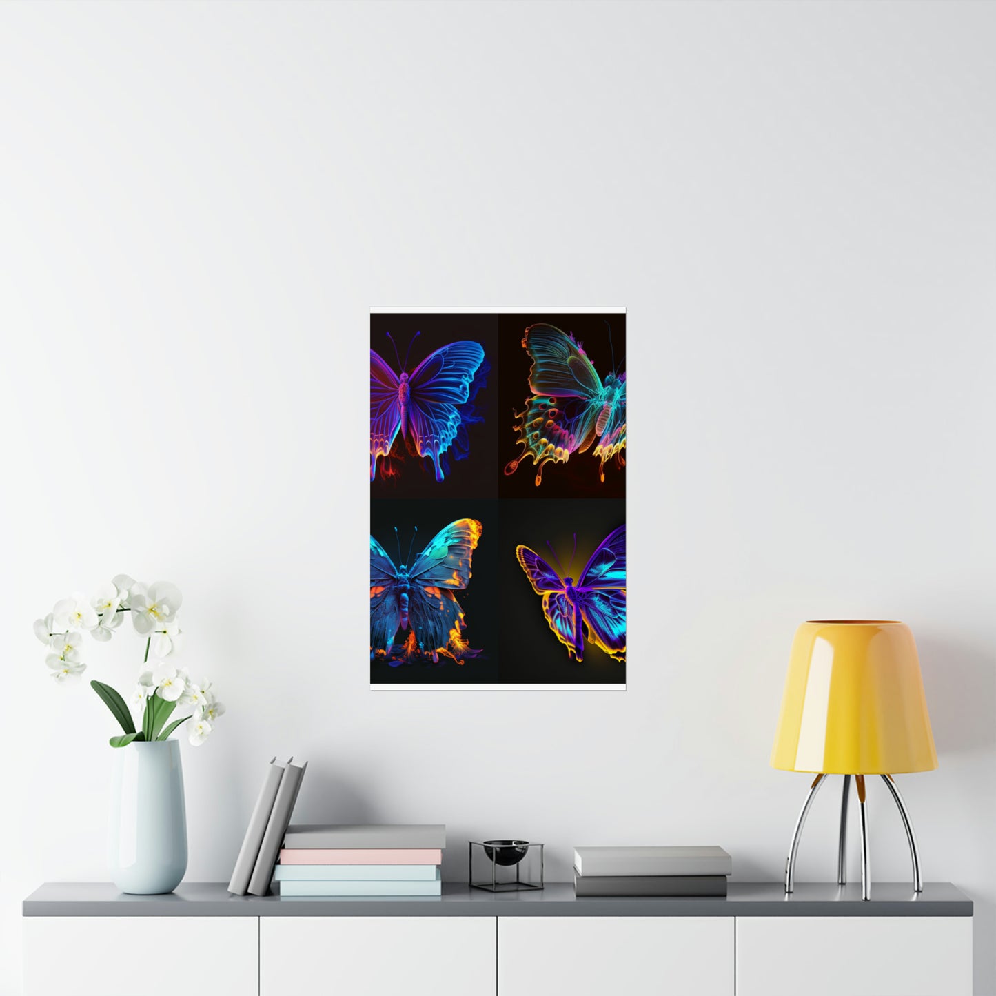 Premium Matte Vertical Posters Thermal Butterfly 5