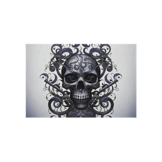 Outdoor Rug  Skull Treble Clef 1