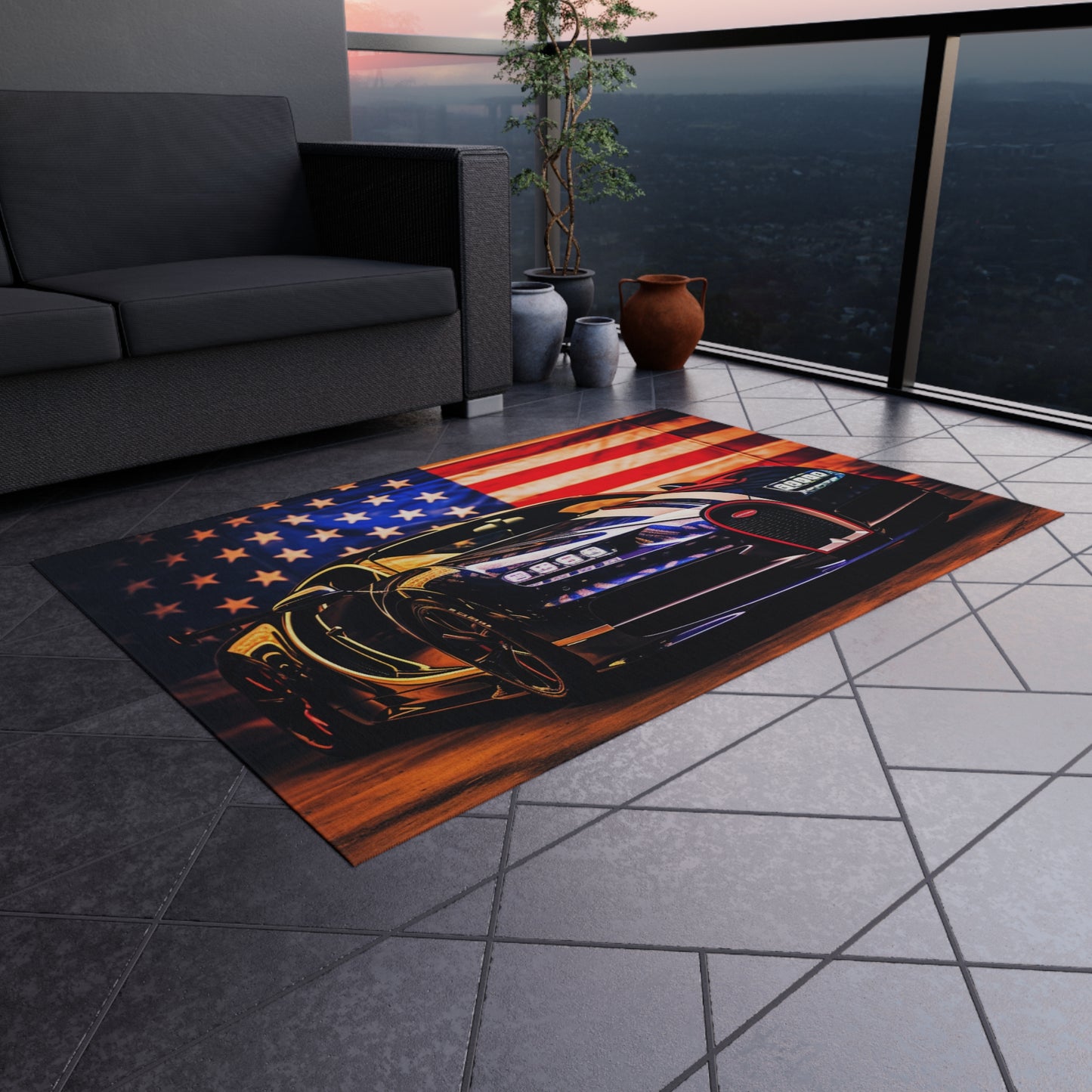 Outdoor Rug  Macro Bugatti American Flag 4