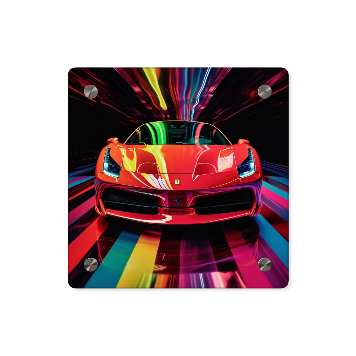 Acrylic Wall Art Panels Ferrari Flair Macro 3