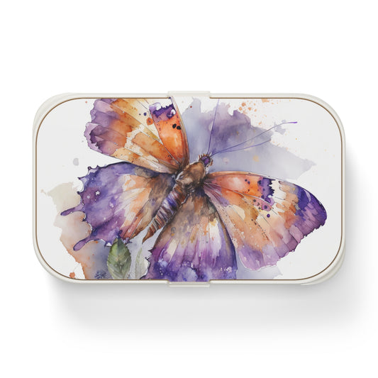 Bento Lunch Box MerlinRose Watercolor Butterfly 1