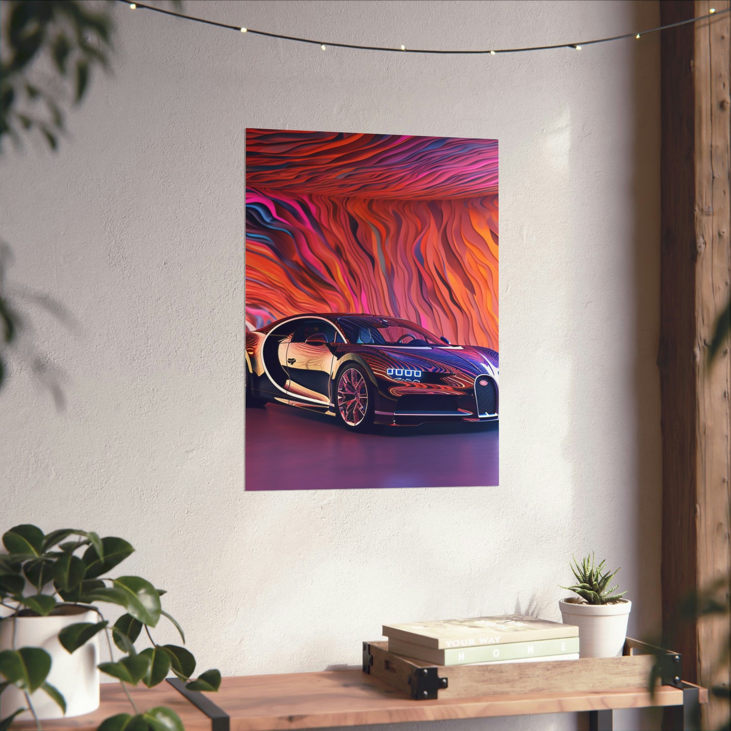 Premium Matte Vertical Posters Bugatti Abstract Flair 4