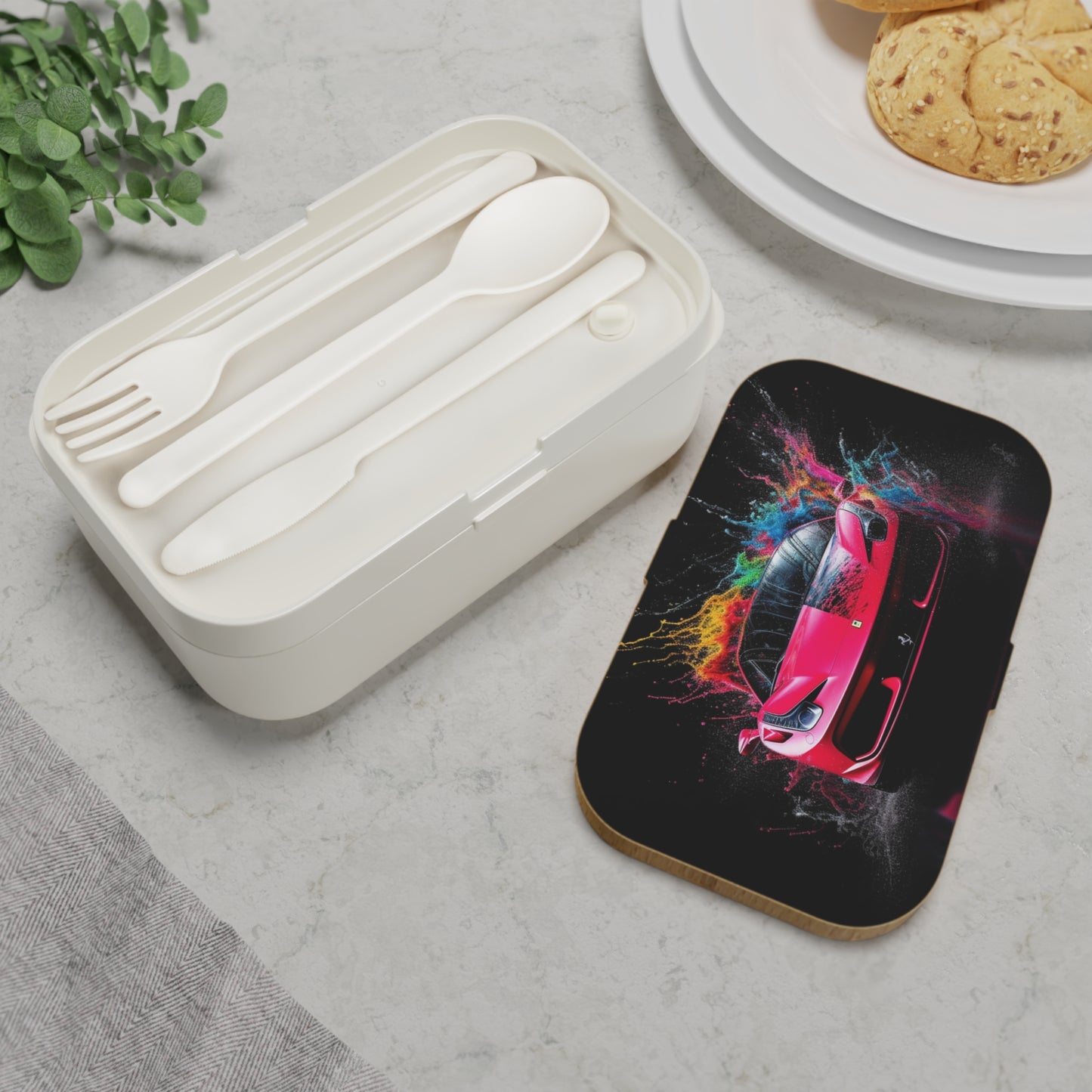 Bento Lunch Box Ferrari Water Splash 2