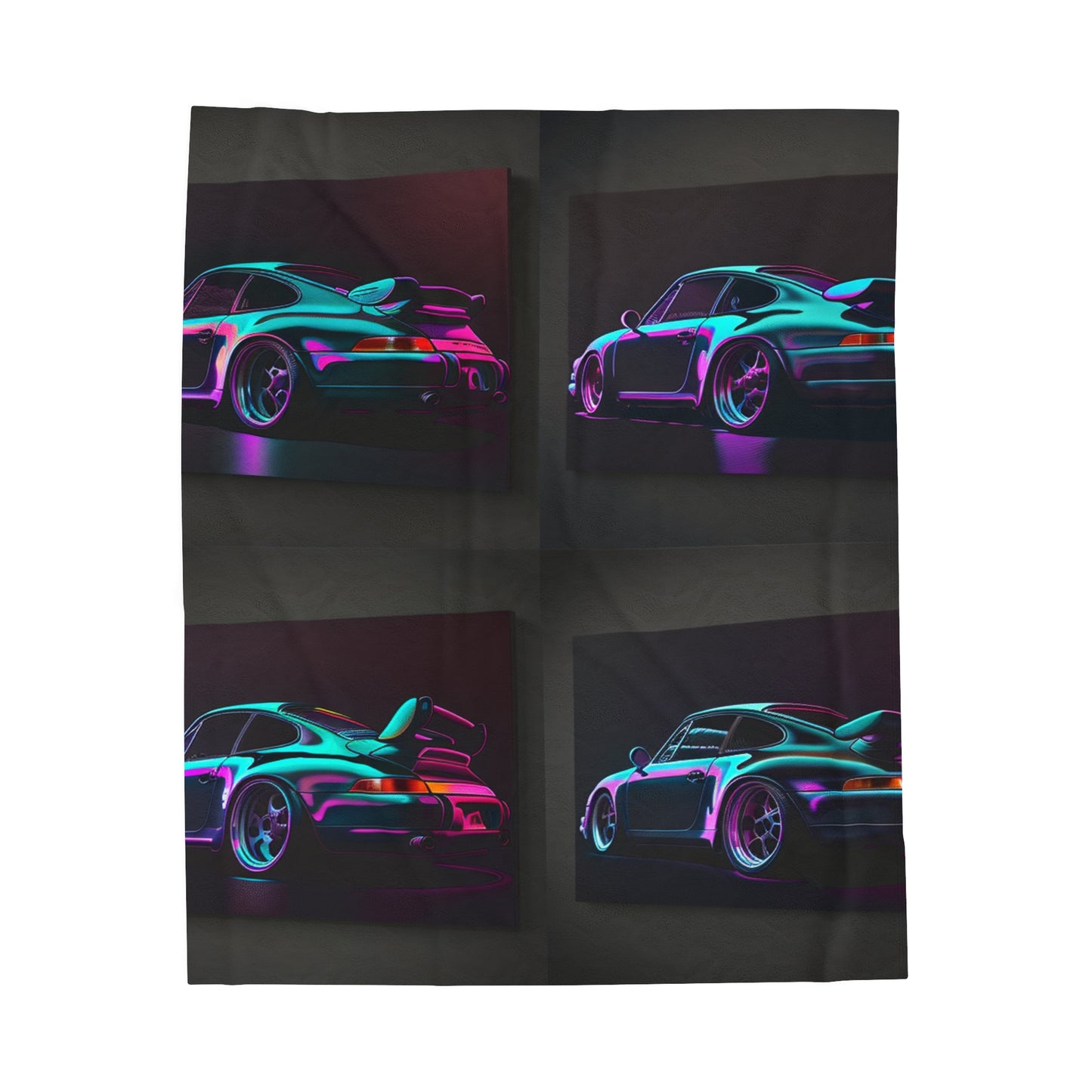 Velveteen Plush Blanket Porsche Purple 5