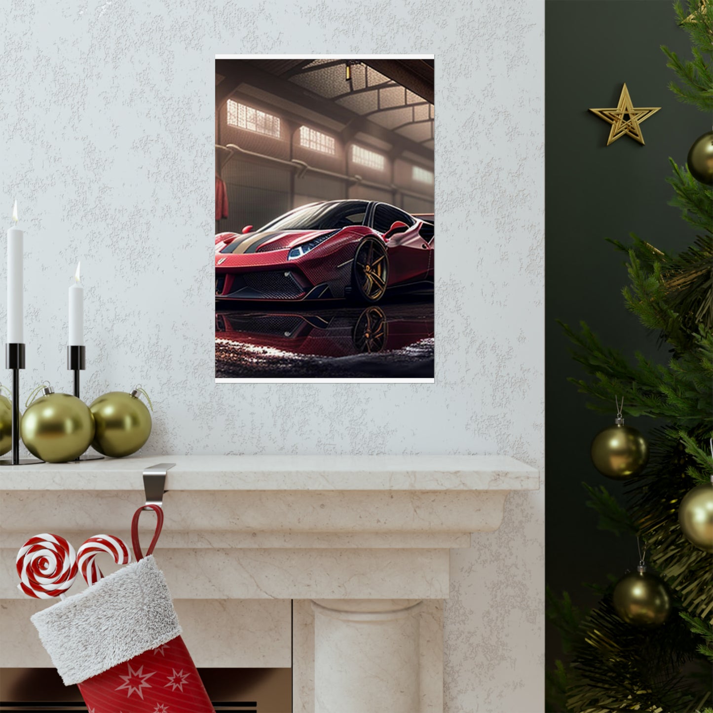 Premium Matte Vertical Posters Ferrari Hyper 4