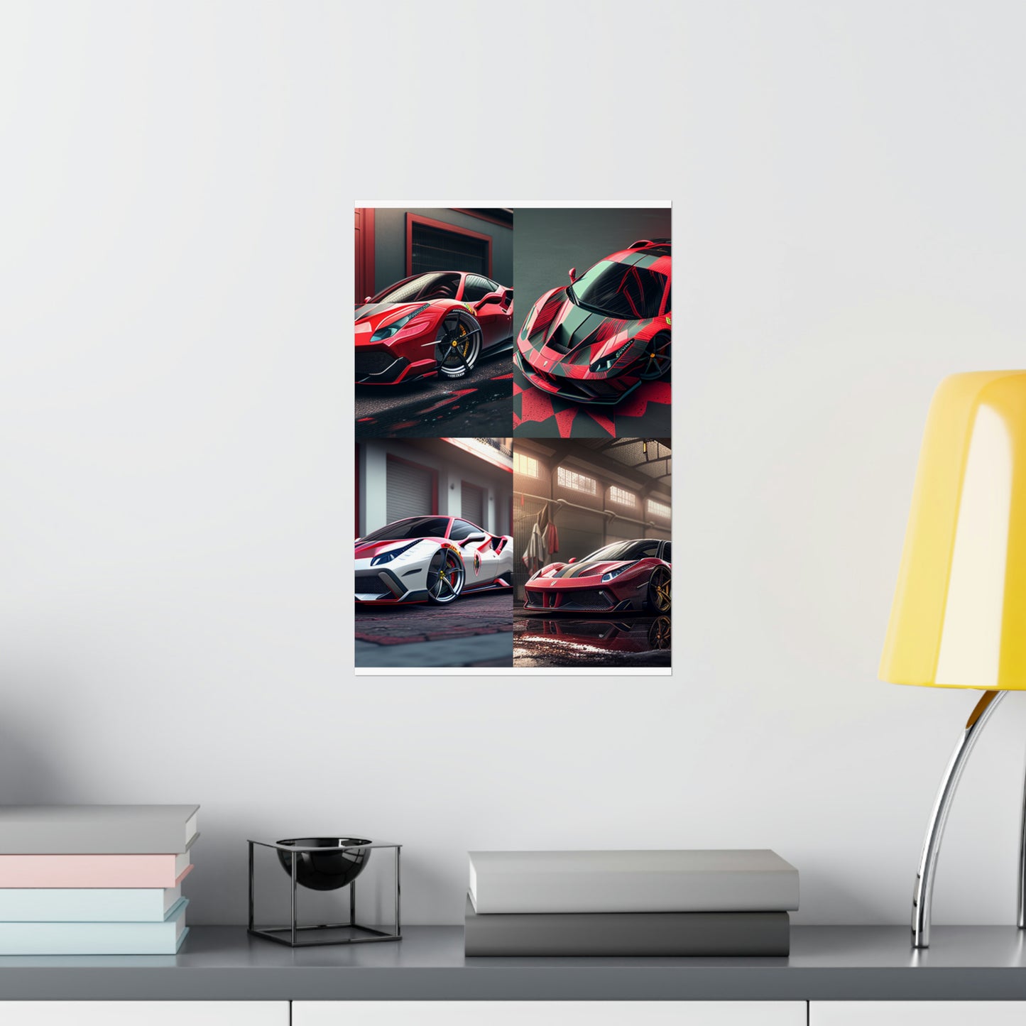 Premium Matte Vertical Posters Ferrari Hyper 5