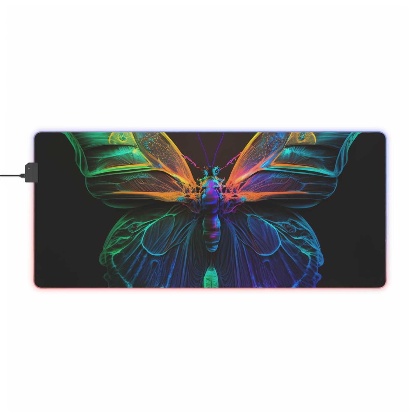 LED Gaming Mouse Pad Raw Hyper Color Butterfly 3