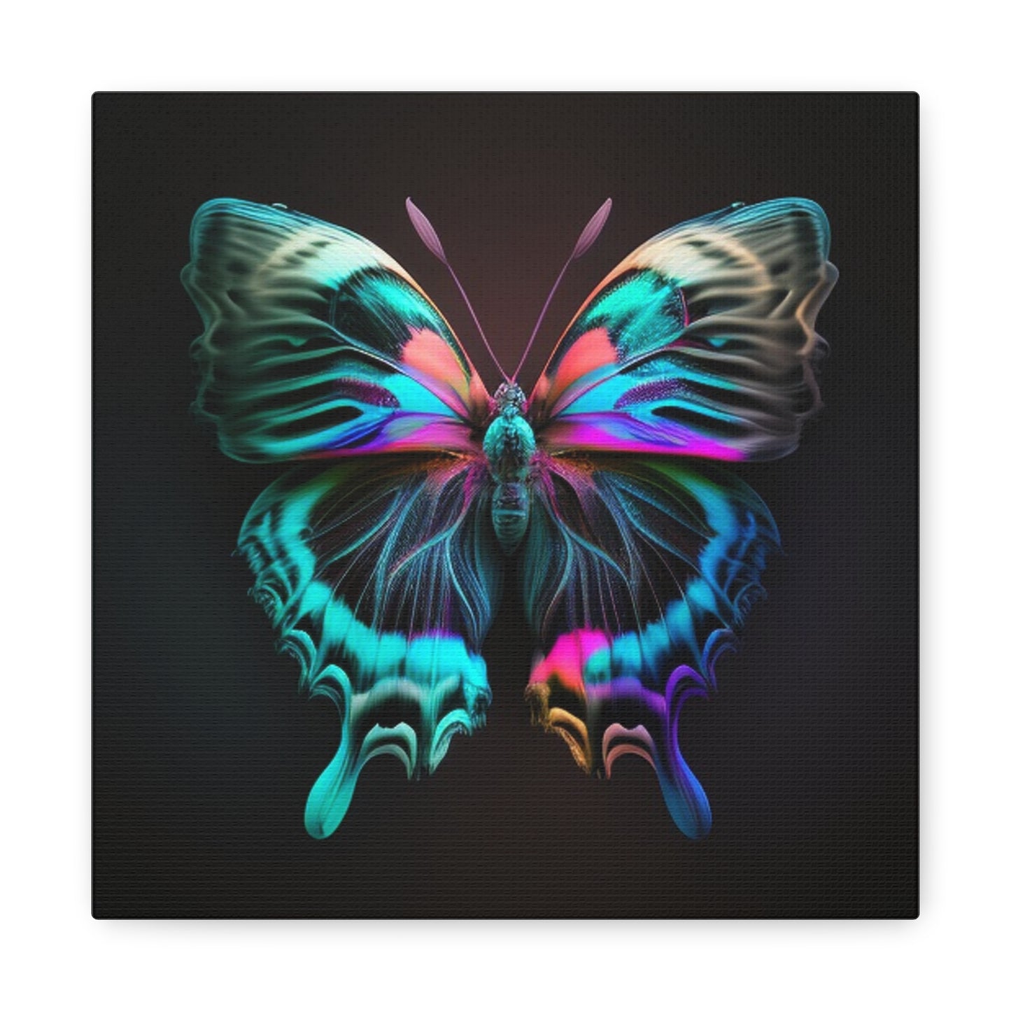 Canvas Gallery Wraps Neon Butterfly Fusion 3