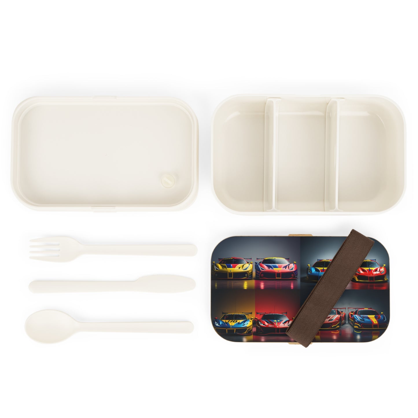 Bento Lunch Box Ferrari Red Blue 5