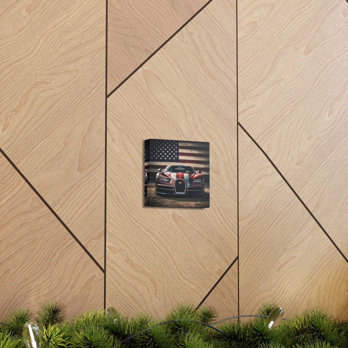 Canvas Gallery Wraps Bugatti Flag 1