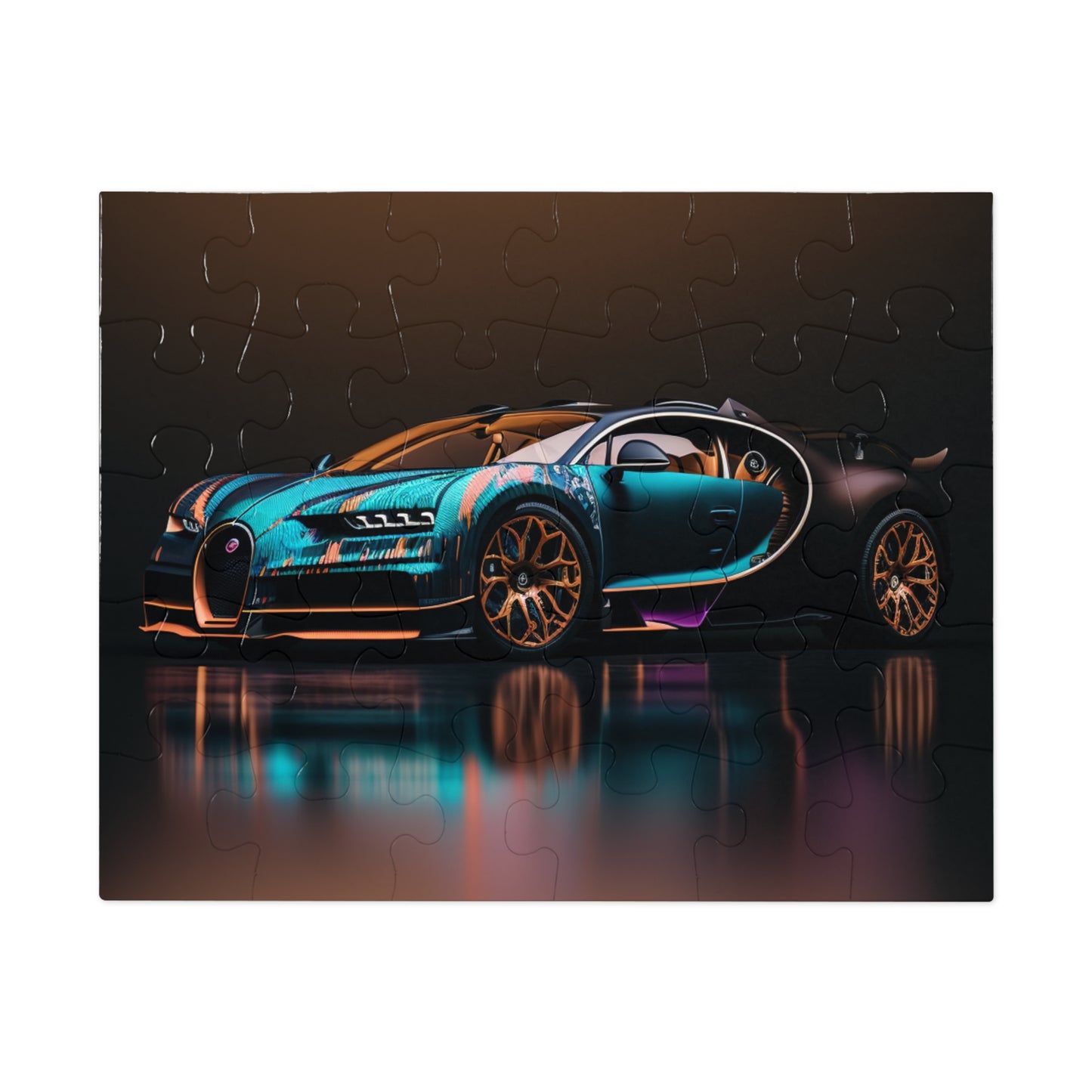 Jigsaw Puzzle (30, 110, 252, 500,1000-Piece) Bugatti Blue 2