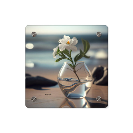 Acrylic Wall Art Panels Jasmine glass vase 3