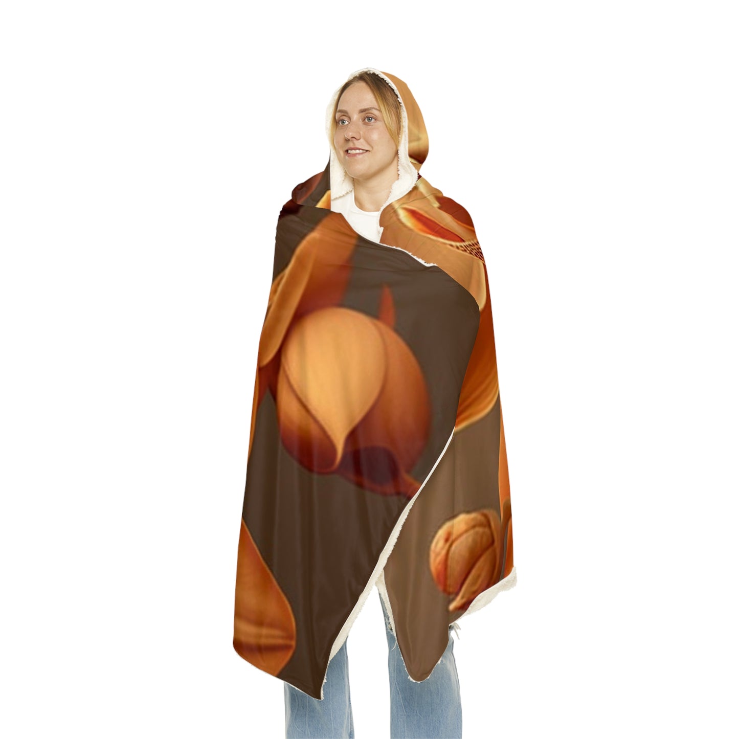Snuggle Hooded Blanket orchid pedals 4
