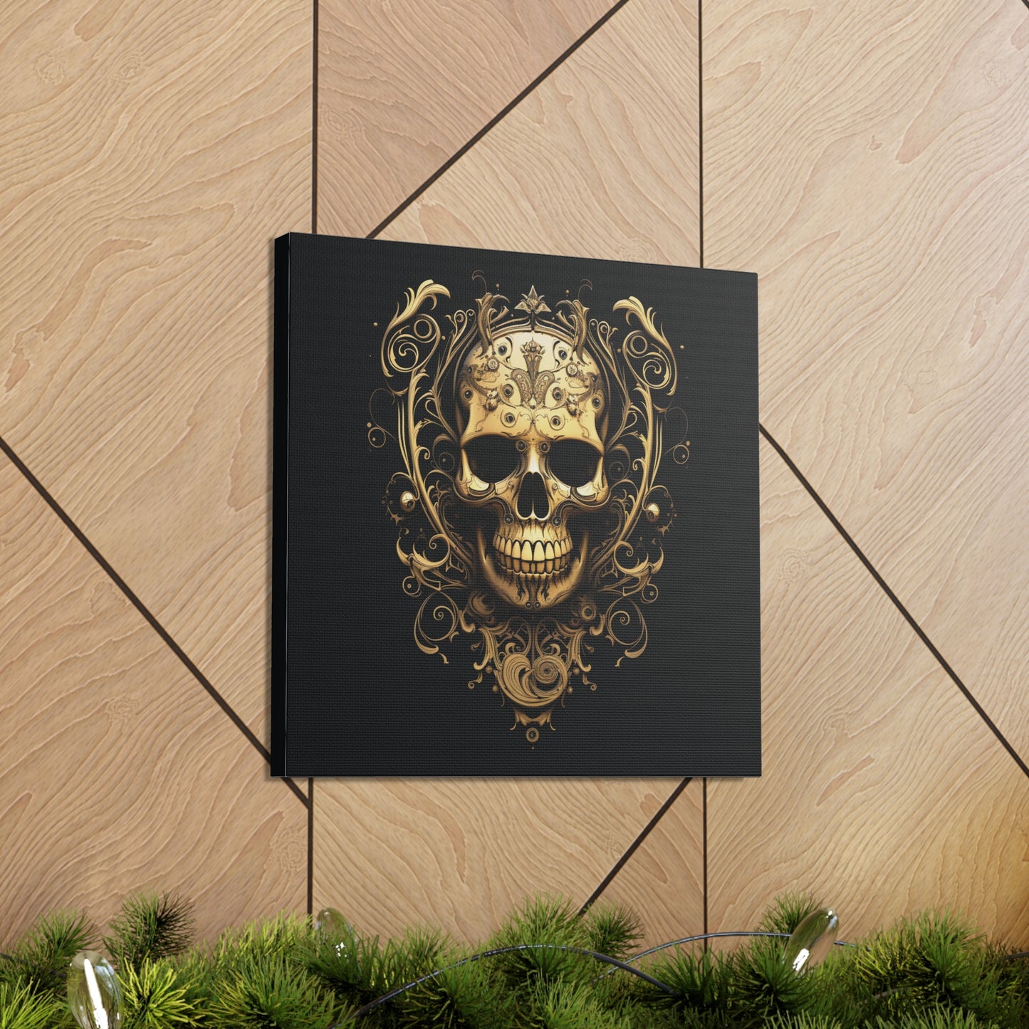 Canvas Gallery Wraps Skull Treble Clef 3