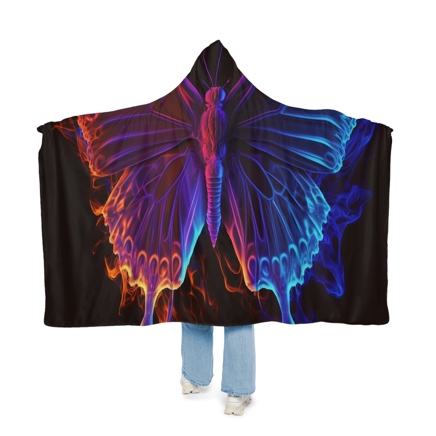 Snuggle Hooded Blanket Thermal Butterfly 1