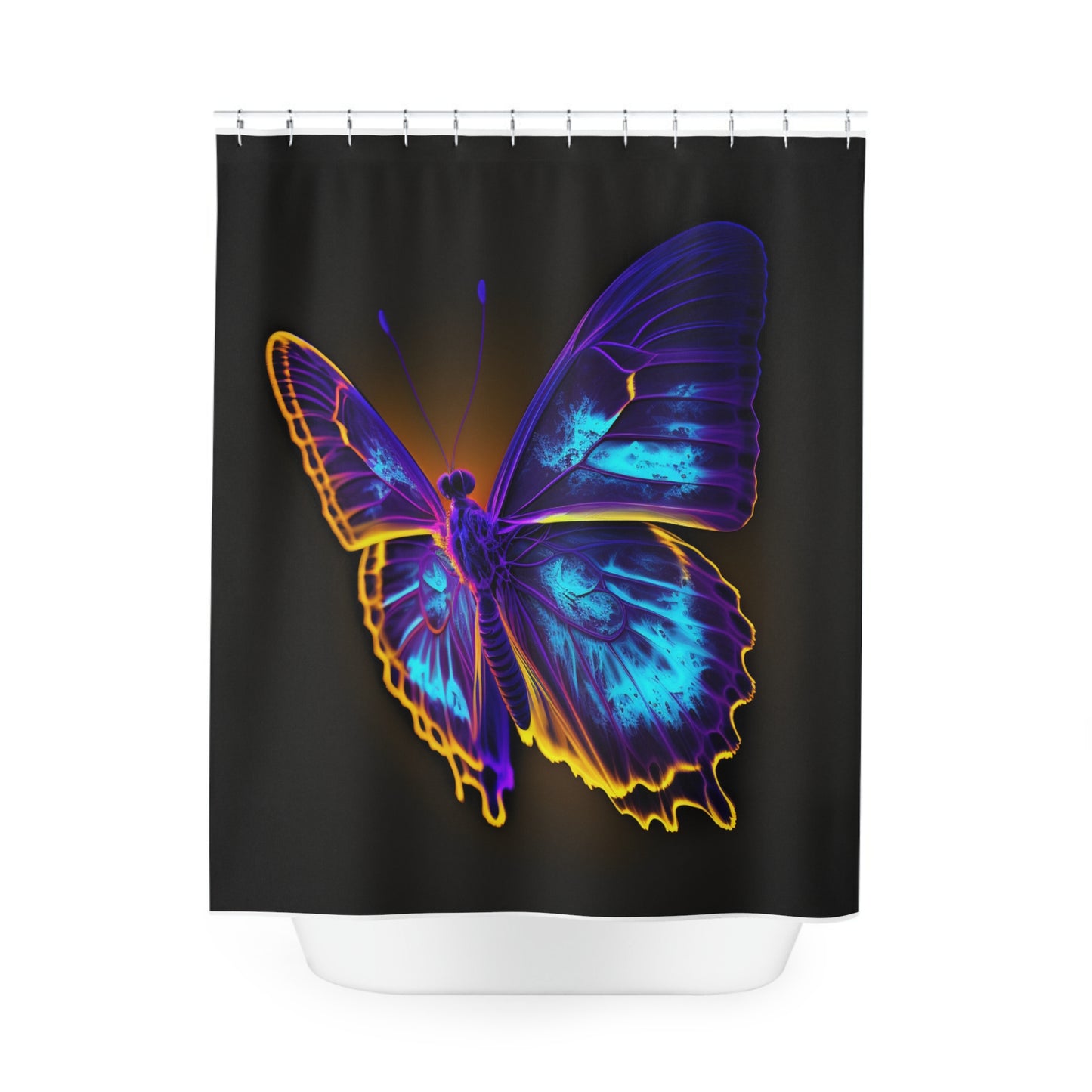 Polyester Shower Curtain Thermal Butterfly 4