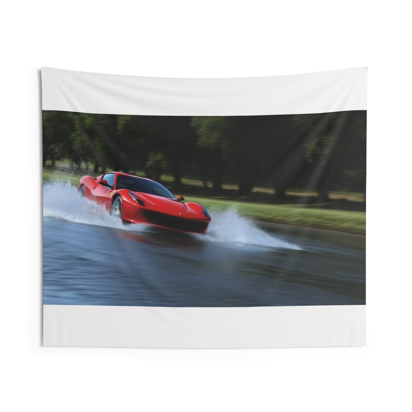 Indoor Wall Tapestries Water Ferrari Splash 3