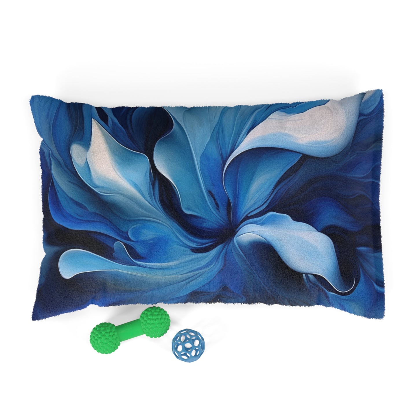 Pet Bed Abstract Blue Tulip 4