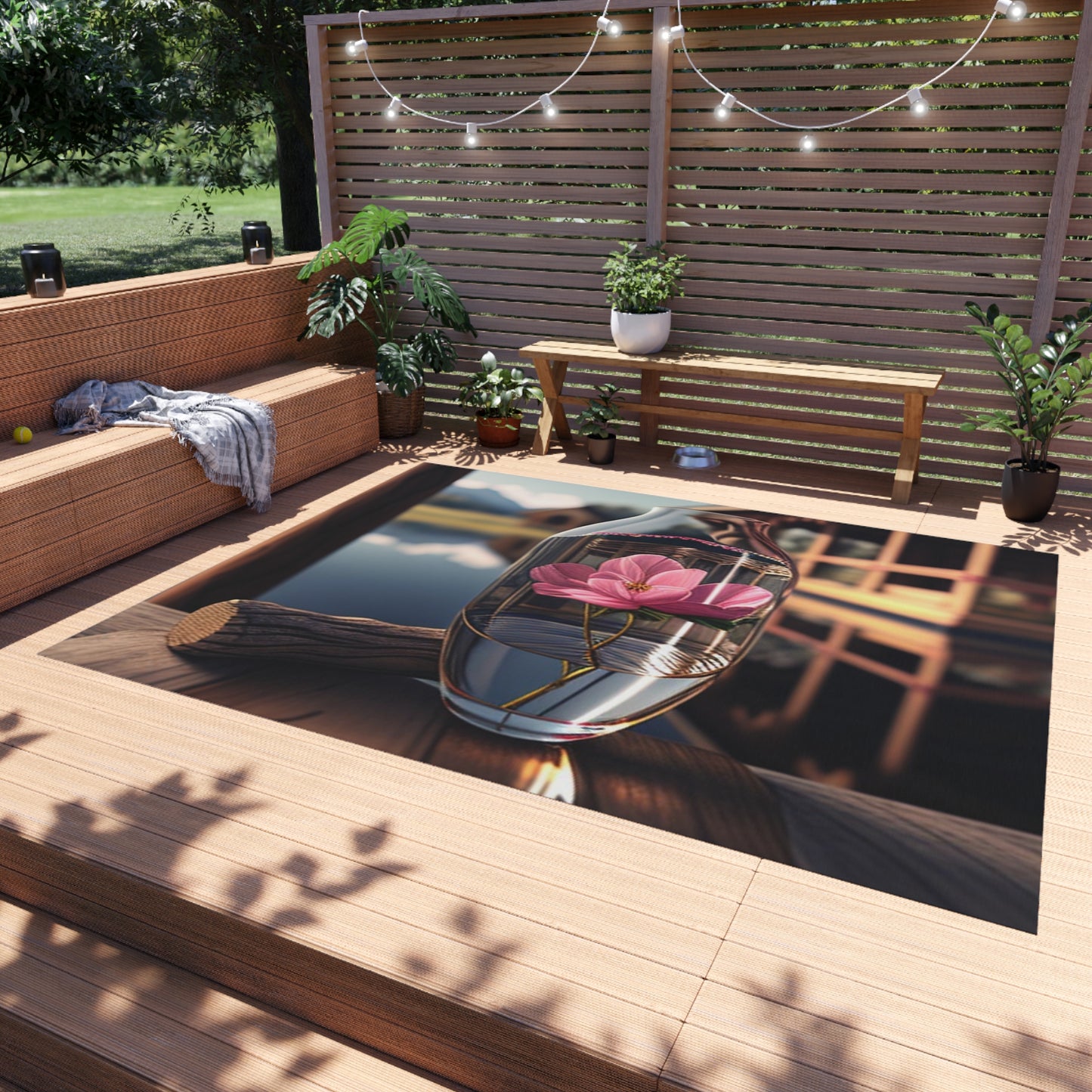 Outdoor Rug  Pink Magnolia 4