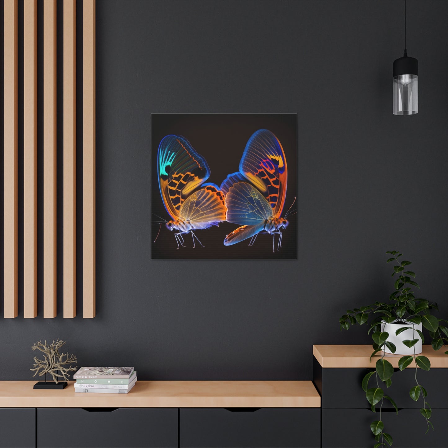Canvas Gallery Wraps Neon Glo Butterfly 2
