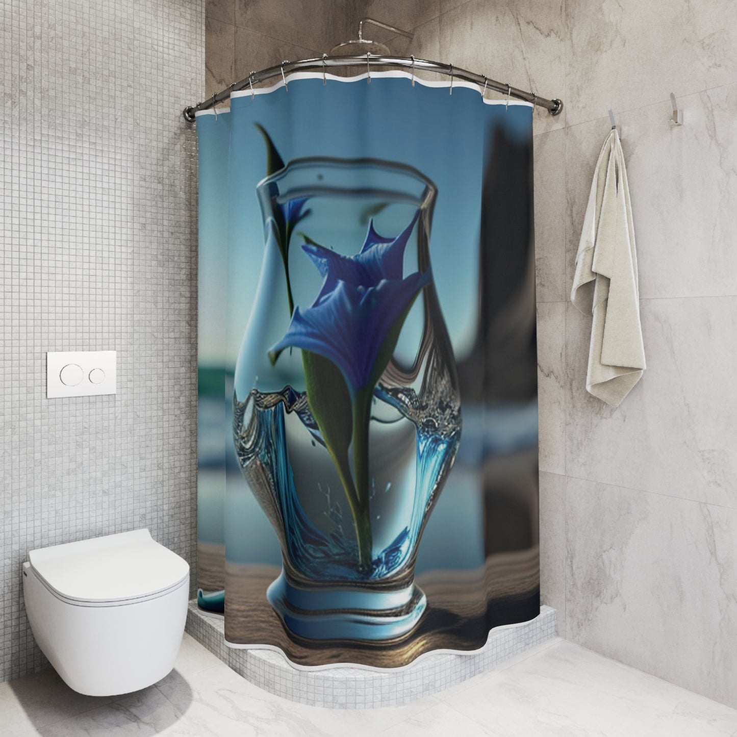 Polyester Shower Curtain The Bluebell 2