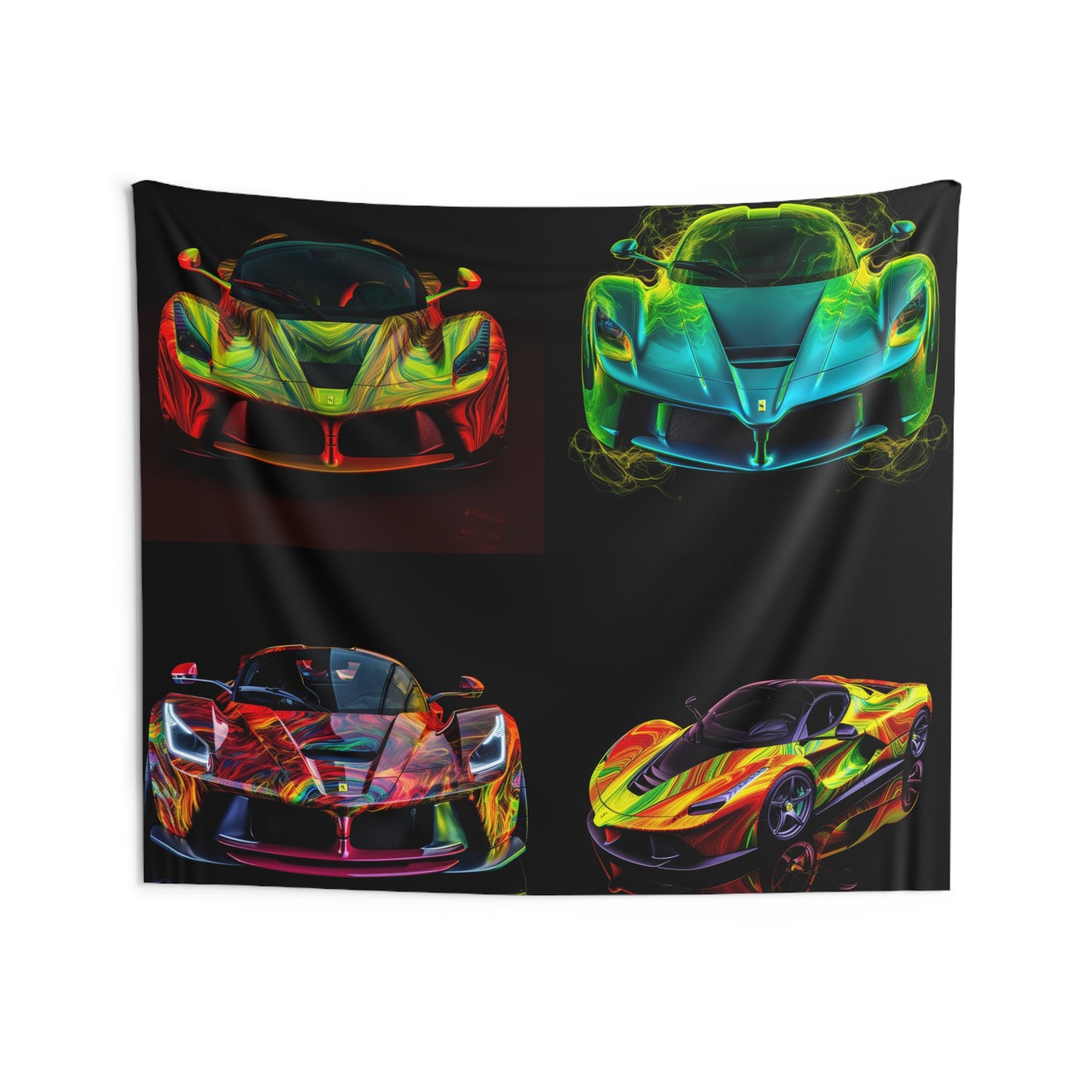 Indoor Wall Tapestries Ferrari Neon 5