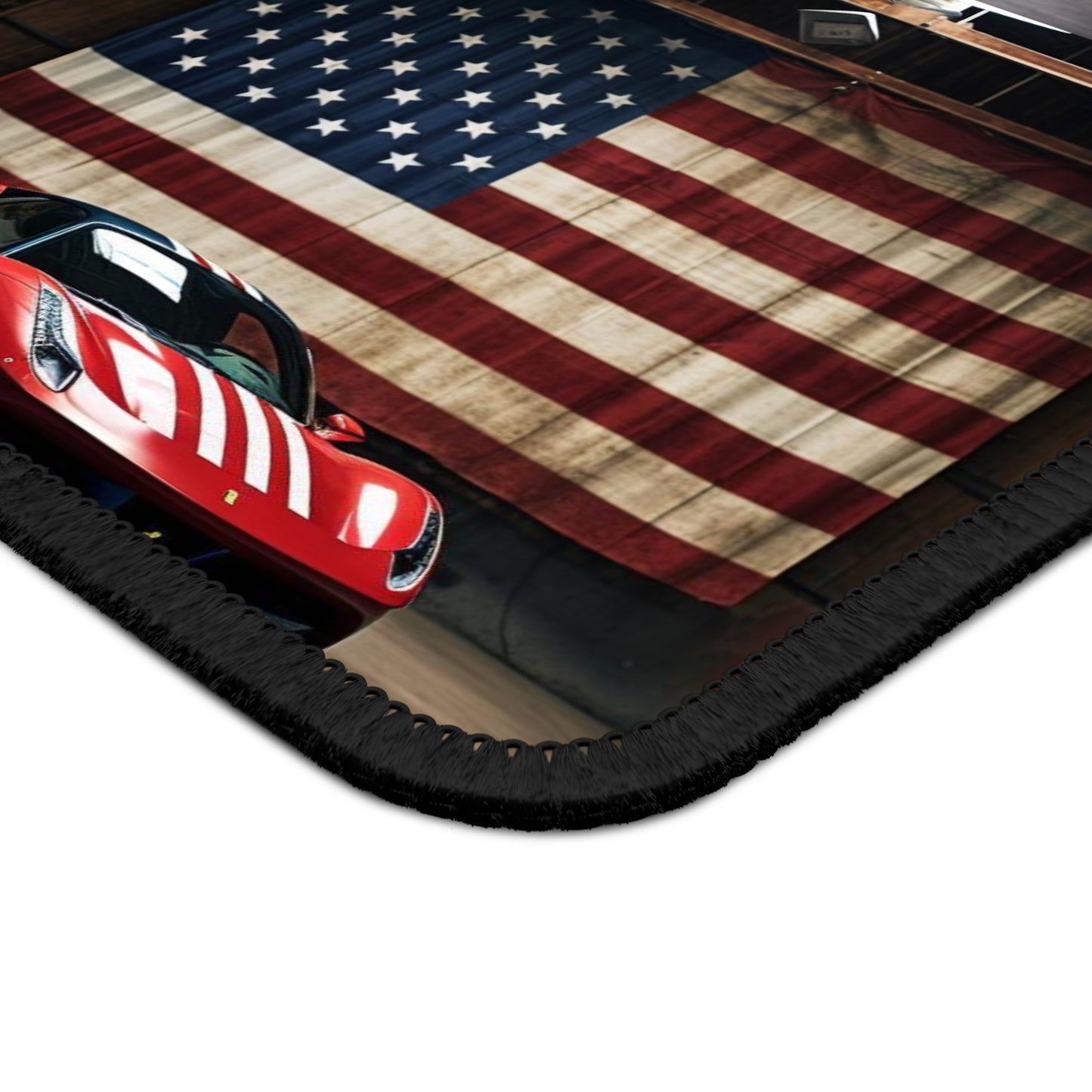 Gaming Mouse Pad  American Flag Farrari 5