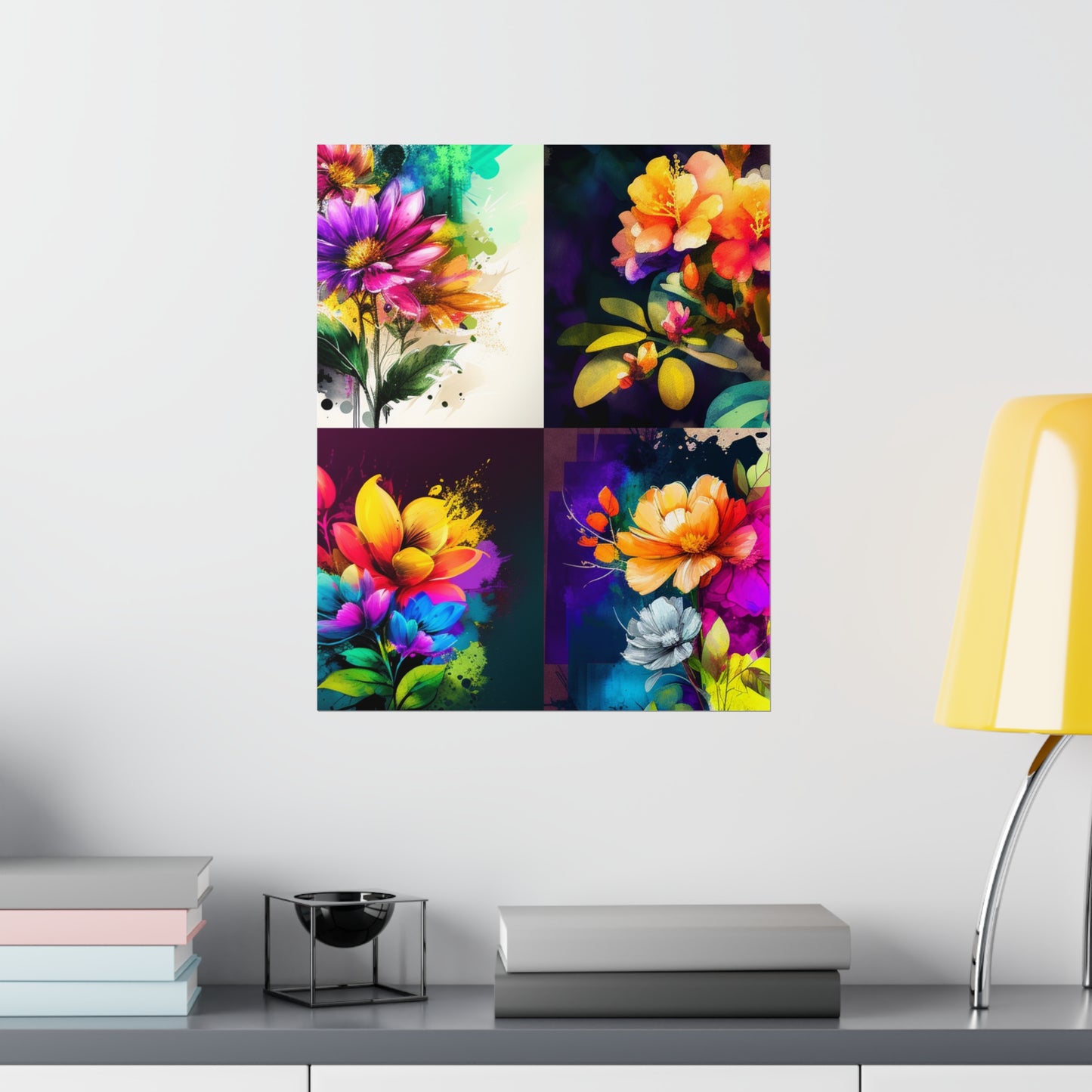 Premium Matte Vertical Posters Bright Spring Flowers 5