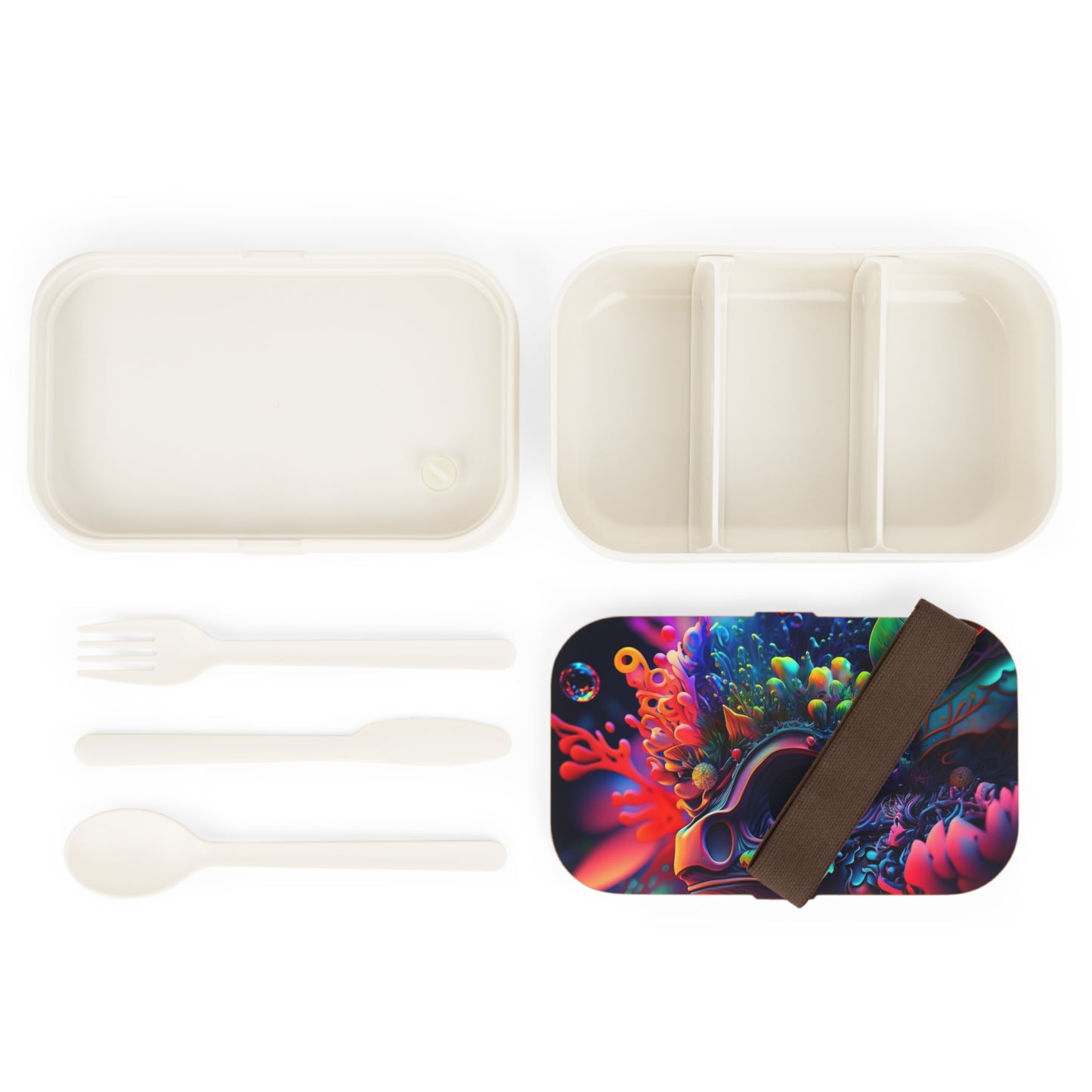 Bento Lunch Box Florescent Skull Death 2