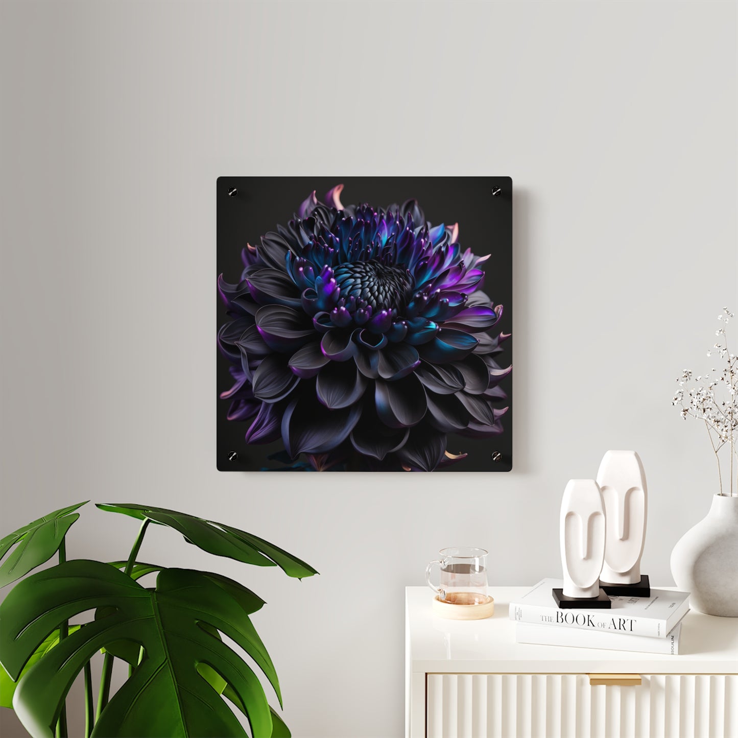 Acrylic Wall Art Panels Dahlia Purple 2