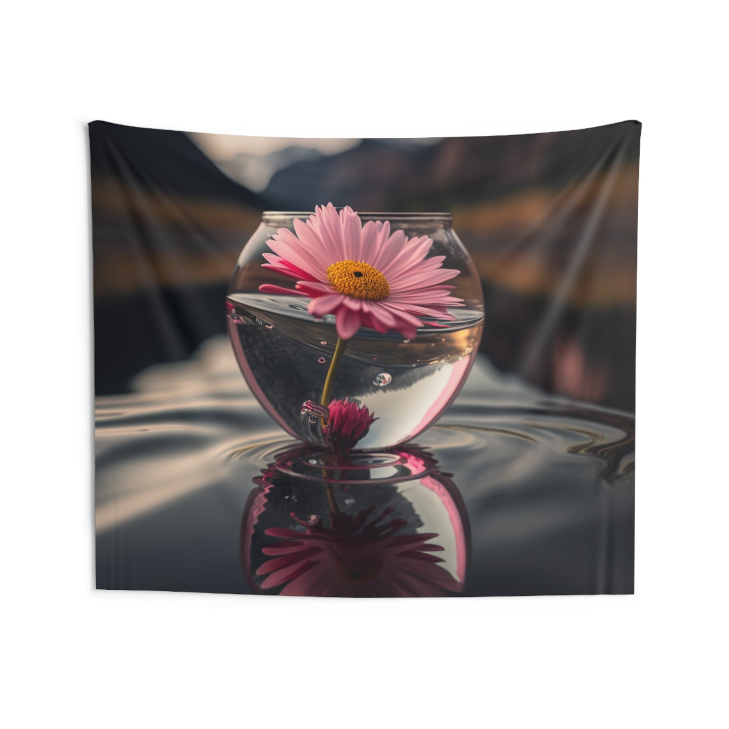 Indoor Wall Tapestries Daisy in a vase 2