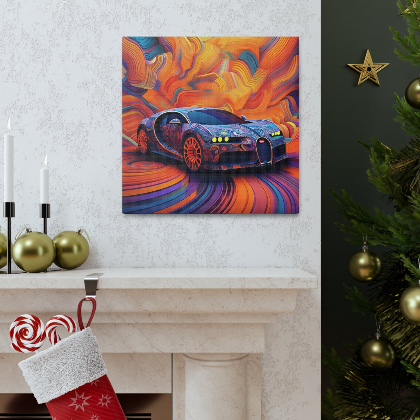 Canvas Gallery Wraps Bugatti Abstract Concept 4