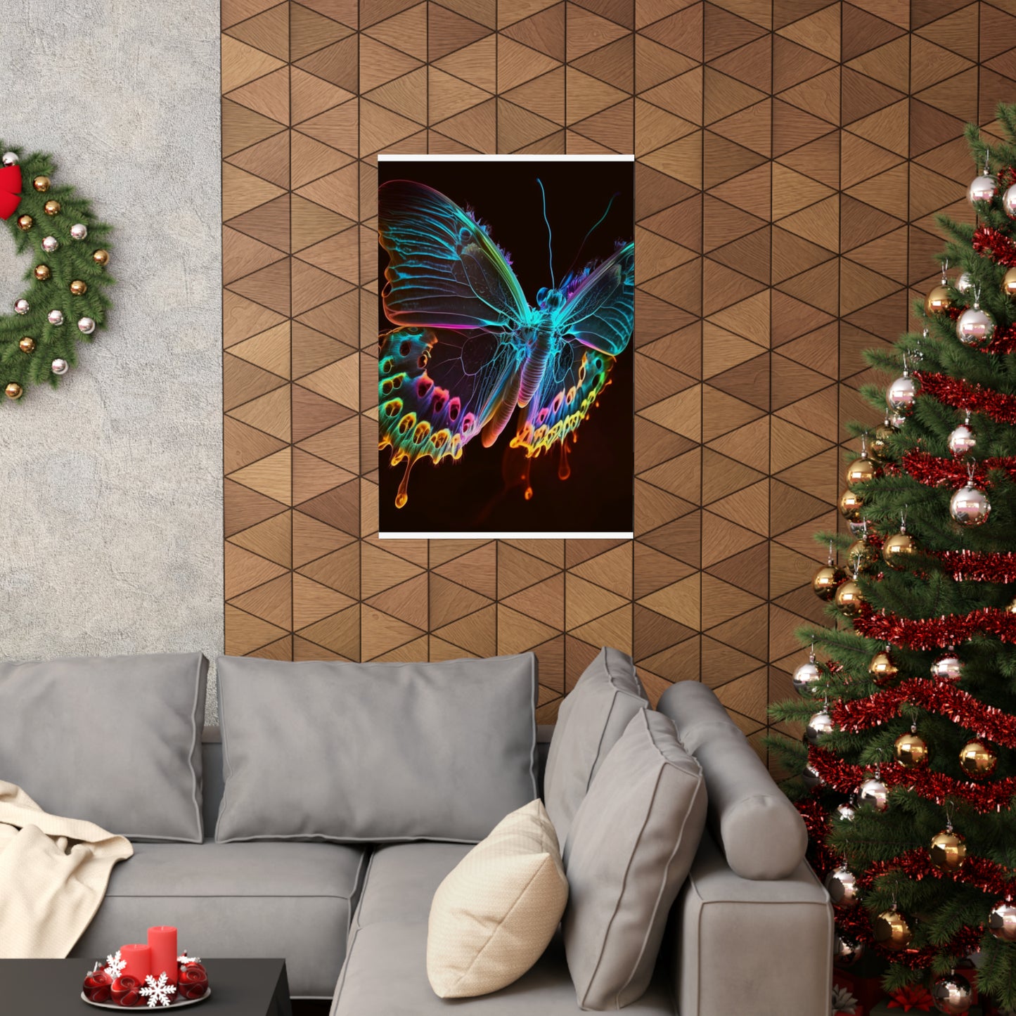 Premium Matte Vertical Posters Thermal Butterfly 2