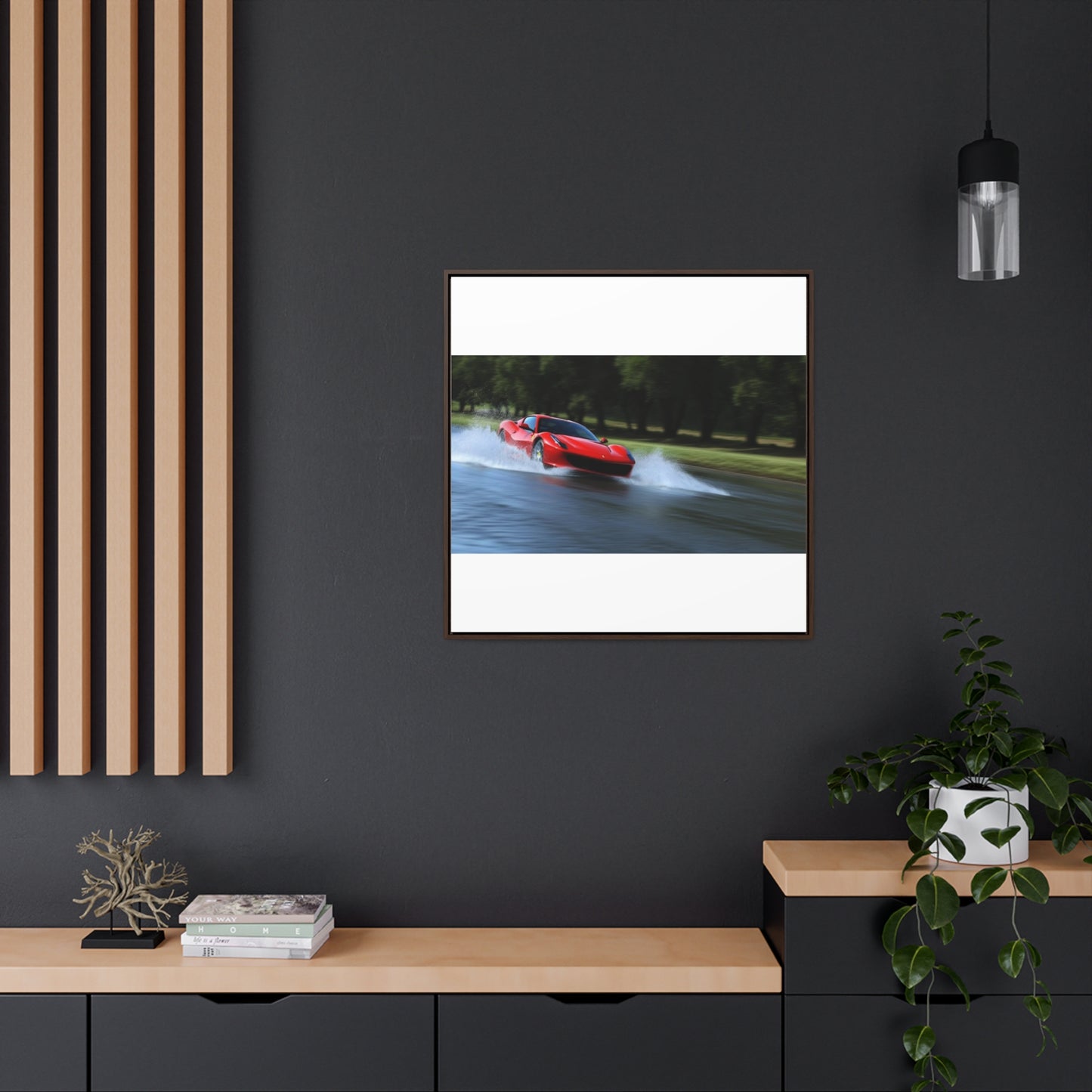 Gallery Canvas Wraps, Square Frame Water Ferrari Splash 3