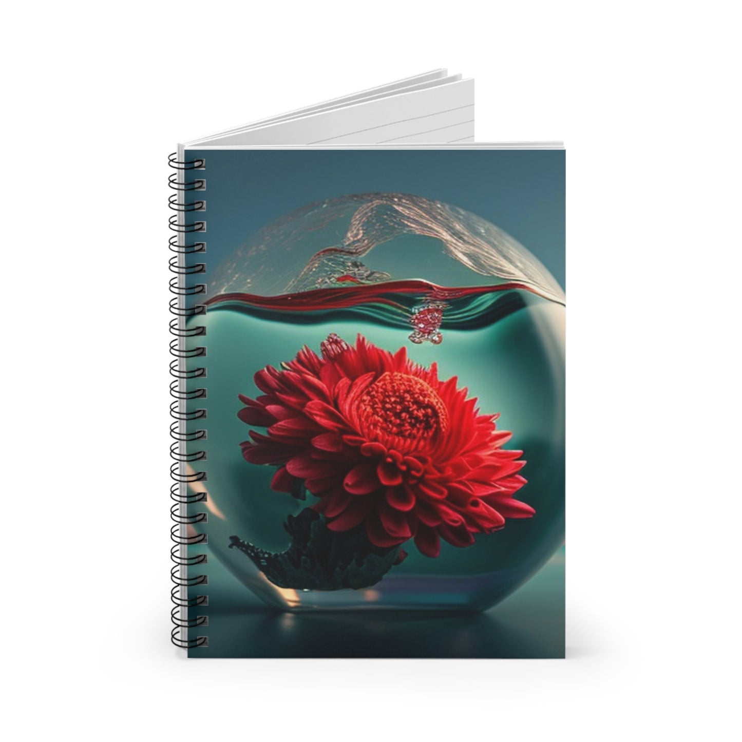 Spiral Notebook - Ruled Line Chrysanthemum 4