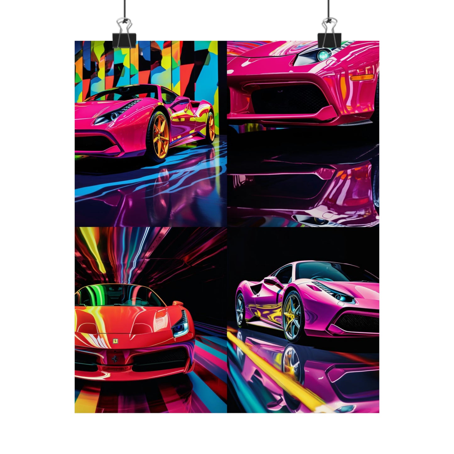 Premium Matte Vertical Posters Ferrari Flair Macro 5