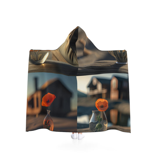 Hooded Blanket Orange Poppy in a Vase 5