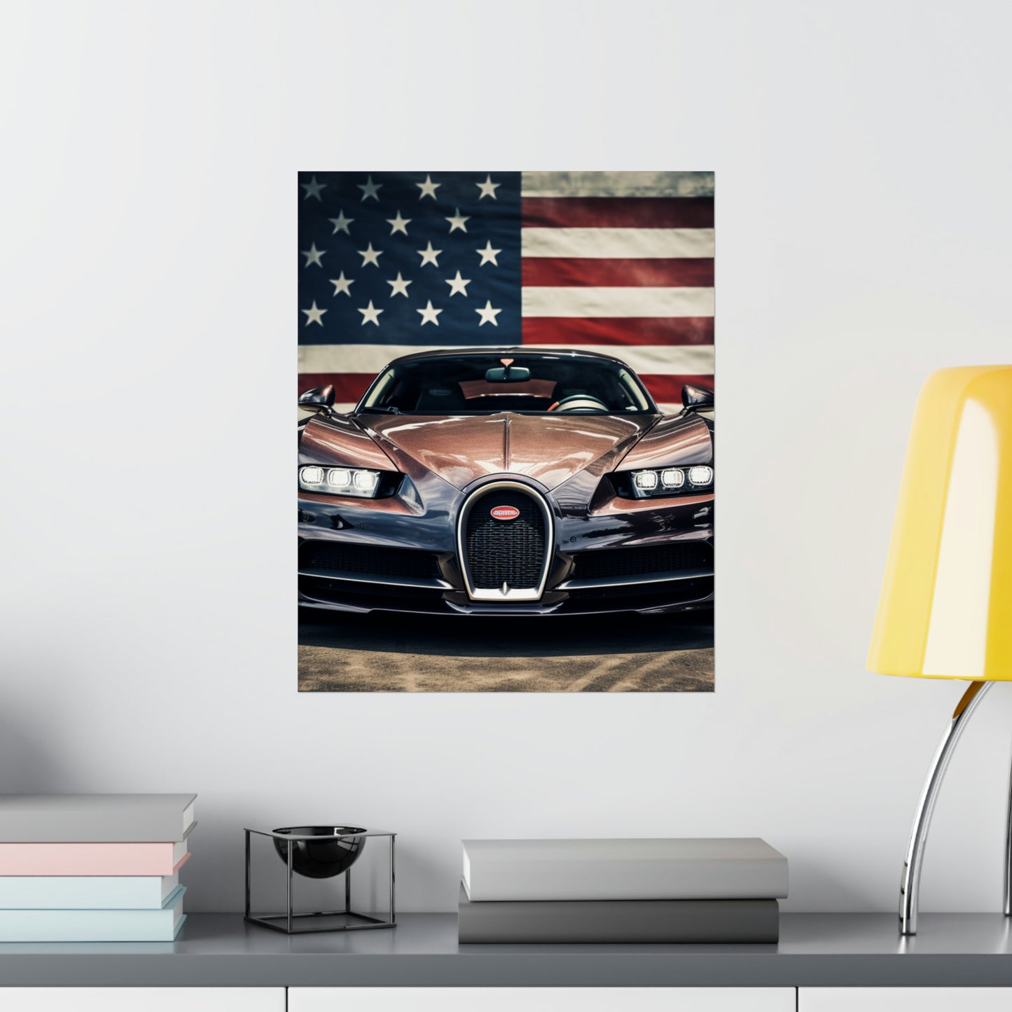 Premium Matte Vertical Posters Bugatti Flag 4