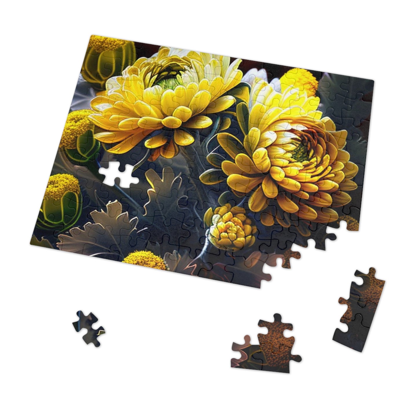 Jigsaw Puzzle (30, 110, 252, 500,1000-Piece) Yellow Hermosas Flores Amarillas 3